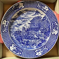 【無傷・保管品】40cm 伊万里大皿　