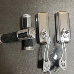 サイドミラー バックミラー バイク用 汎用 取付簡単　ミラーとグ...
