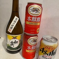 お酒いろいろアサヒスーパードライビール1本+本麒麟発泡酒2本+宮...