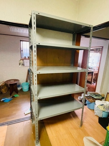 【受渡し者決定】スチールラック4段①