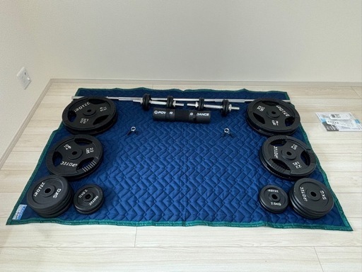 IROTEC バーベルセット 180cm プレート付き