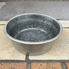 【終了しました】古道具　アルミ製の洗面器