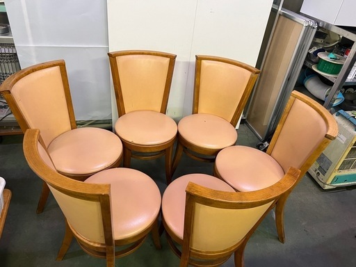 飲食店用 椅子 6脚セット