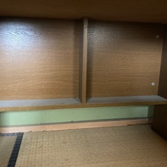 無料　木目　勉強机　鍵ありの画像