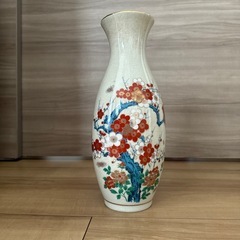 【無料】花瓶　西峰作　 紅白梅