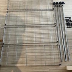 ニトリ　スチールラック3段クロームの画像