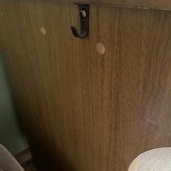 無料　椅子付き　勉強机　木目の画像