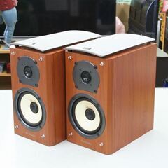 現状品 ONKYO 2WAYスピーカー D-S7GXDV ペア コーンつぶれ ブラウン系 木目 札幌市 清田区 平岡の画像
