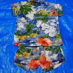 アロハセットアップ90-95cm(上下セット)の画像