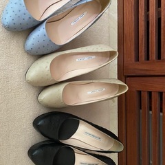 24.5cm 本革　ハイヒール　3足セット