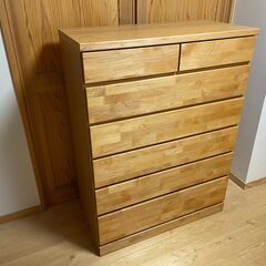 木のタンス、美品、まだまだお使い頂けます。