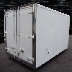 トラックコンテナ 箱 3250x1820x2000 横扉付 アルミバン 冷凍冷蔵 保冷 倉庫 物置 ガレージ コンテナハウス 愛媛よりの画像