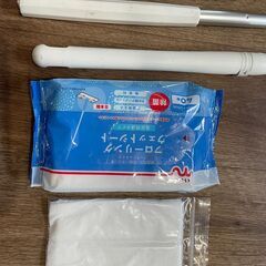 多用途使い捨てウェット不織布モップハンドル付き2つの画像