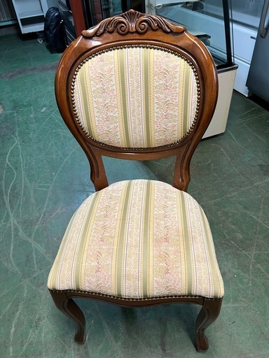 ≪送料込み≫アンティークチェア 椅子  木製 花柄