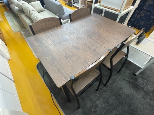 リサイクルサービス八光】幅110㎝ 株式会社もしも ダイニング5点セット