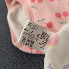 (378)【¥  800】【未使用/美品】100cm トレーニングパンツ 2枚セット 綿 トレパン トイトレの画像