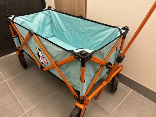 CHUMSチャムス折りたたみ式キャリーワゴン 水色