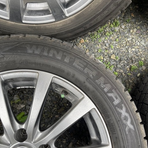 バリ山 スタッドレス 社外アルミホイール プリウスα外し 205/60/R16  PCD114
