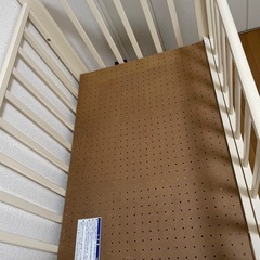 (受け渡し予定者決定済)カトージ　ミニベビーベッド　ハイタイプ　プチバニラ　収納付きの画像