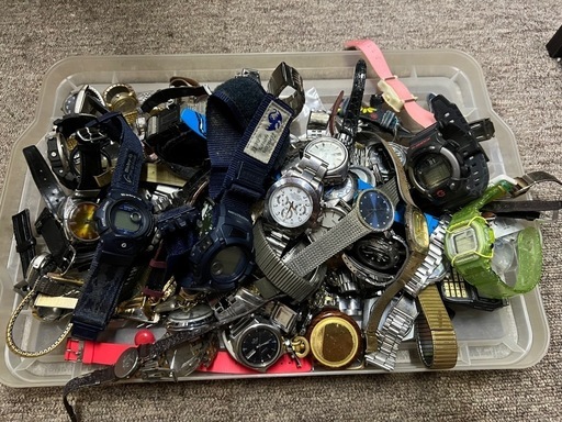 大量腕時計ジャンク