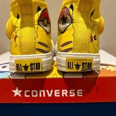 コンバース　オールスター　ポケモン　ピカチュウ　キッズシューズの画像