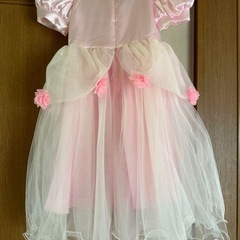 キッズドレス　ピンクドレス　お花　リボン　レースの画像