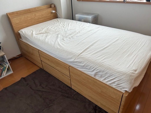 【ニトリ 収納ベッド】【元値4.3万円】ベッドフレームのみ/マットレス無し