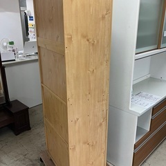 取引場所 南観音 K2409-458 キッチンキャビネット 汚れキズあり 上段扉が開閉しにくいです。の画像
