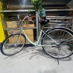 maruishi 自転車 ママチャリ 大人用 鍵付き 