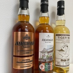 長濱蒸留所　アマハガン　限定品3本セット（箱美品） ウィスキー 長濱蒸留所 アマハガン 限定酒3本セット