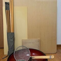 そば打ち道具一式（中古品）の画像