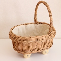 ご購入者様決まりました★未使用★ラタンプチバギー★花入れ★ぬい活★推し活の画像