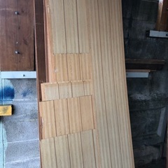 廃材　柱　プリント合板
