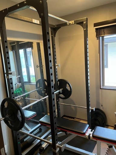 【取引中】BODYMAKERパワーラック、ベンチ一式