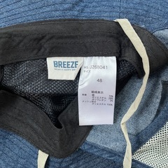 【美品】BREEZE ネイビー ストライプ ハット サイズ48の画像