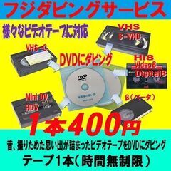 VHS MiniDV Hi8 β等で撮影した動画をDVD へ ダビング