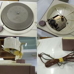 昭和レトロ ビクター レコードプレイヤー RP-305 通電のみ確認済 オブジェ 当時物 Victor 札幌市 新道東店の画像