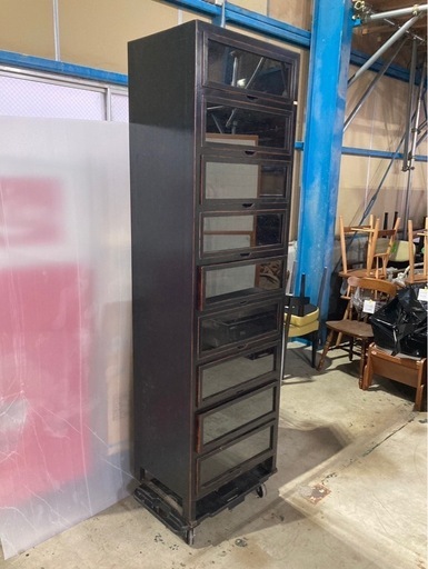 （0921u5）アンティーク　飾り棚　収納棚　キャビネット　引き出し　レトロ　ヴィンテージ　古道具　蔵出し品　一宮市　説明文用確認