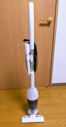 スティック型サイクロン式掃除機 amadana AT-TC11-W ホワイト