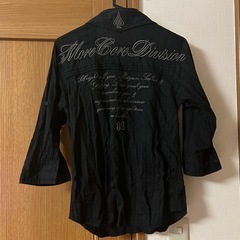 MCD BLACK刺繍7部袖シャツの画像