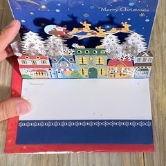 立体クリスマスカード　未使用の画像
