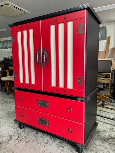 90サイズ　古民家など　民芸風キャビネット　未使用品　訳あり