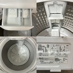 I661 🌈 2022年製の美品♪ Haier 洗濯機 （4.5㎏） ⭐ 動作確認済 ⭐ クリーニング済の画像