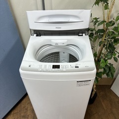 I661 🌈 2022年製の美品♪ Haier 洗濯機 （4.5㎏） ⭐ 動作確認済 ⭐ クリーニング済の画像