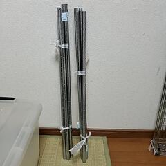 メタルラック支柱150㎝19㎜(棚板34×74㎝1枚あげます)