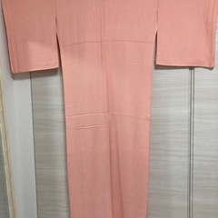 【訳あり】アンティーク着物 ピンク無地の画像
