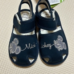 未使用品　ミッキー　サンダル　14センチ