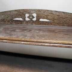 ◆昭和レトロ　本棚　天然木　経年変化あり H115cm×W73cm×D20cm◆の画像