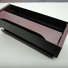 ケーブルボックス タップ収納ボックス・スマホスタンド機能・充電ステーション・木目柄 西岡店の画像