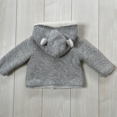 baby GAP グレー フード付きアウター ベビー服　6-12monthsの画像